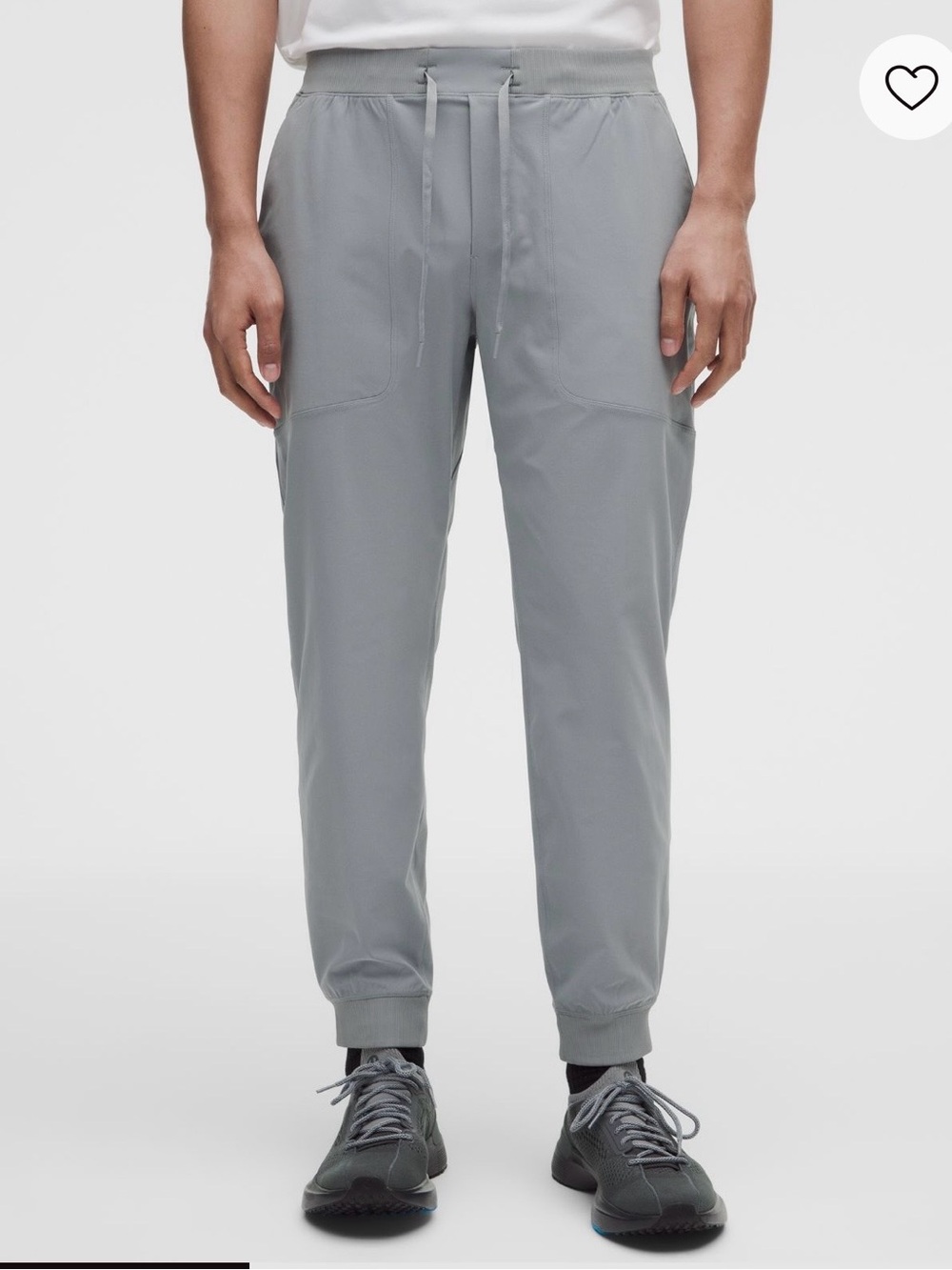 Lululemon ABC men’s Jogger pants, Grey, medium.